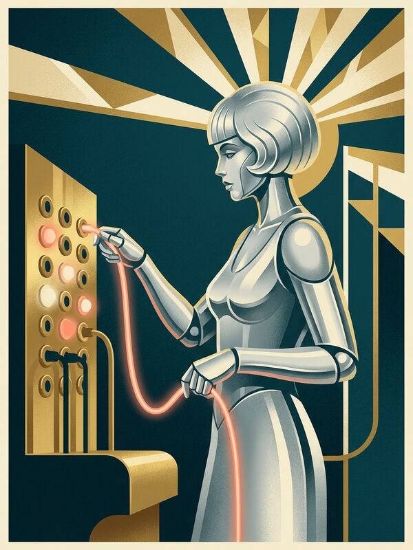 Self-portrait chosen by Grace: Art Deco poster